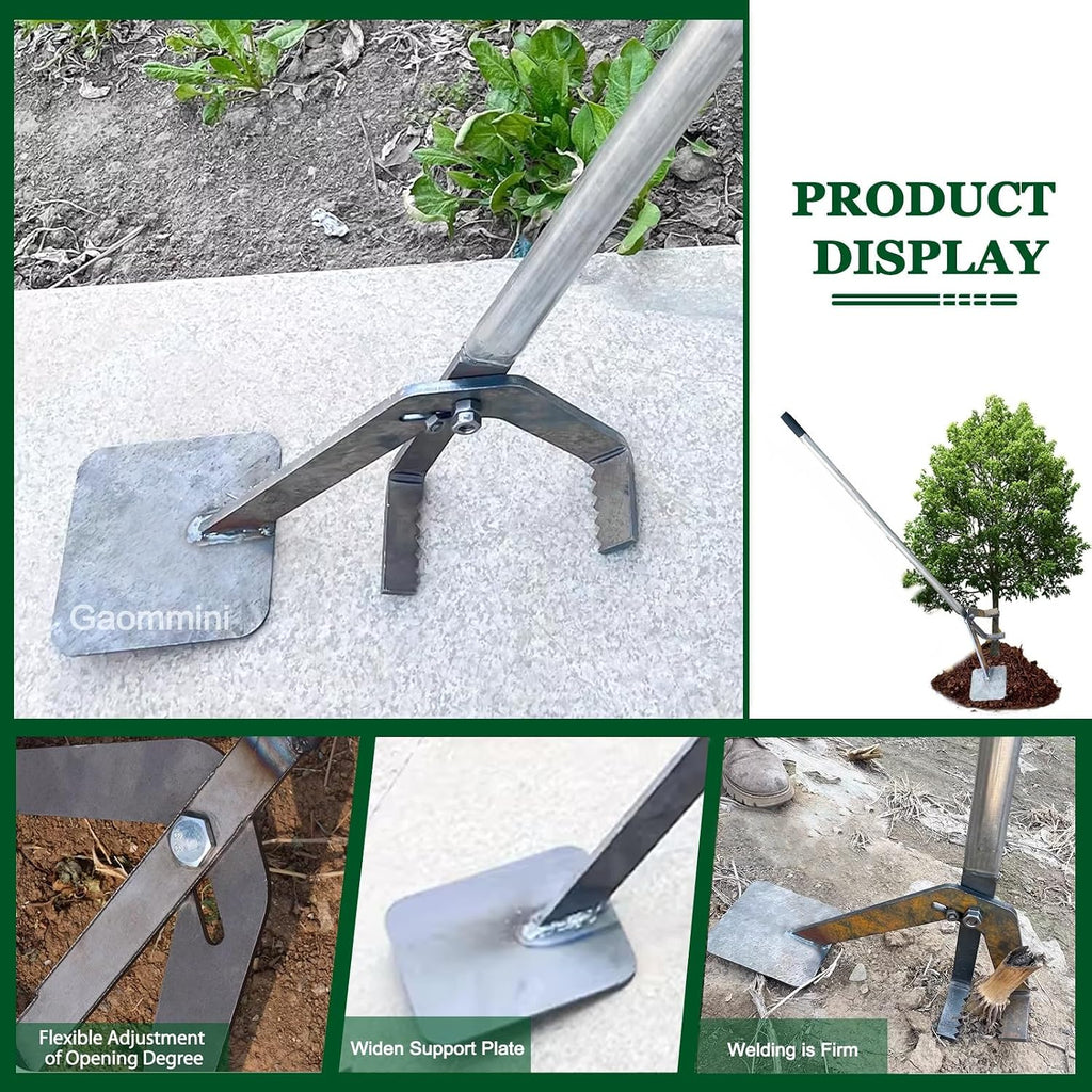 High-Leverage Tree Puller Tool Heavy Duty Sapling Puller for Shrubs Vines Thorns with Large Root Systems, Manual Root Remover Fence Post Puller(92CM/36IN/0.92M)