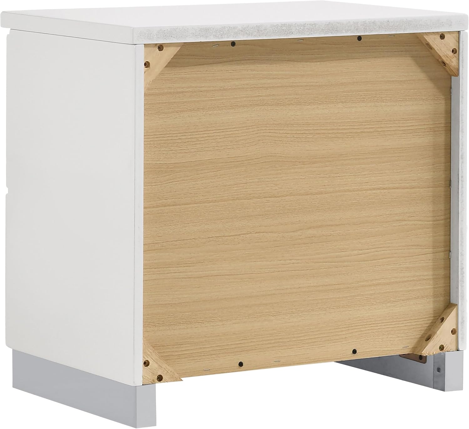 White High Gloss 4-piece Full Bedroom Set