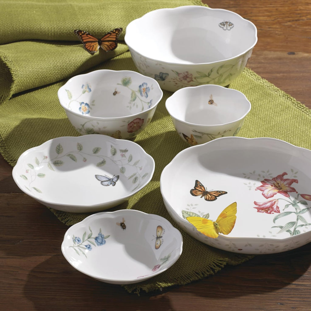 Lenox 6101836 Butterfly Meadow Fruit Bowl, 11 Oz Capacity, 6.75-Inch Diameter, 1 Piece