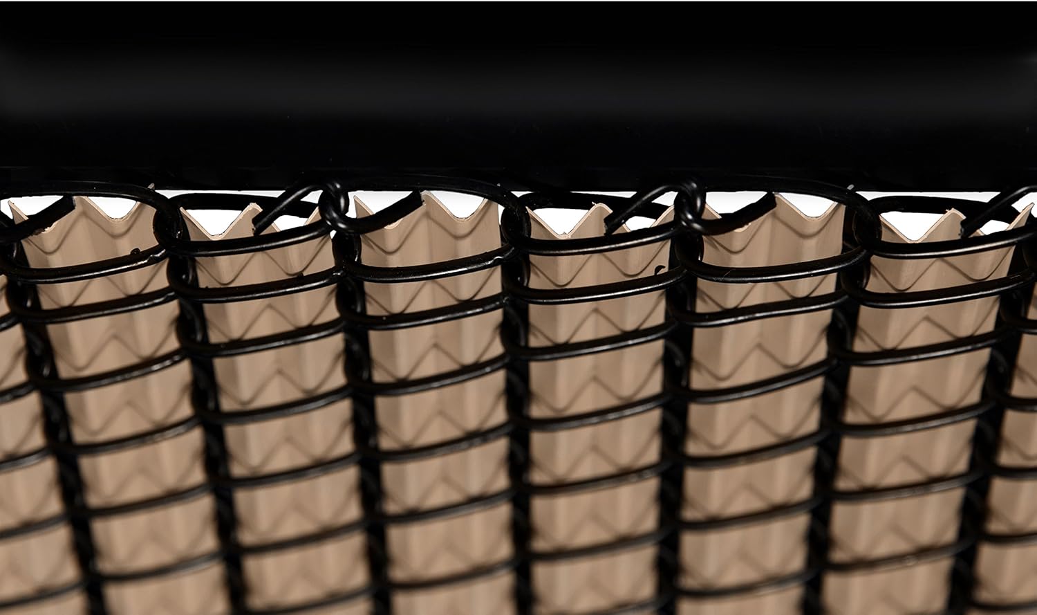Proudly Made in The USA! - Ridged Slat Single Wall Bottom Locking Slat Depot Privacy Slat for 3', 4', 5', 6', 7' and 8' Chain Link Fence (8ft, Beige)