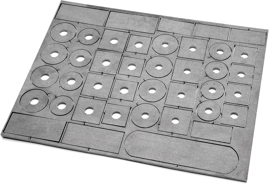 SuperATV Universal Weld-In Gusset Kit | Made of 3/16' Heavy-Duty Steel | Boosts Strength of Any UTV Frame | 10 and 12 MM Washer Plate Compatible with Most Machines