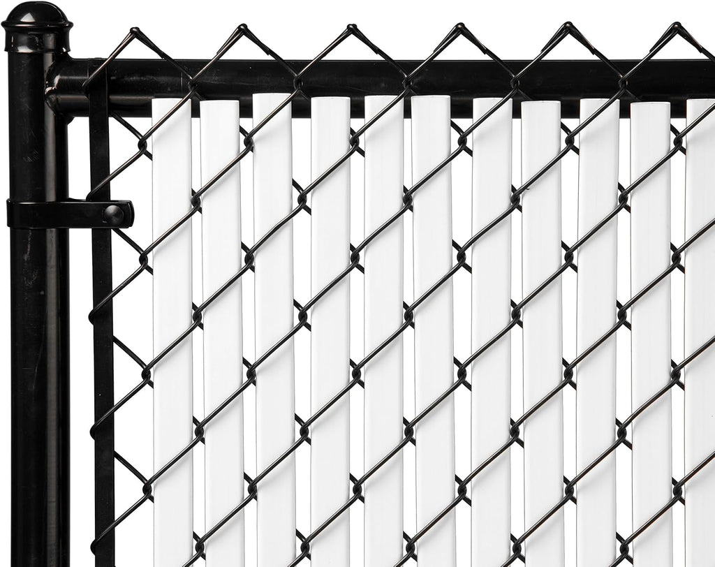 Proudly Made in The USA! - Tube Slat Double-Wall Bottom Locking Slat Depot Privacy Slat for 3', 4', 5', 6', 7' and 8' Chain Link Fence (7ft, White)