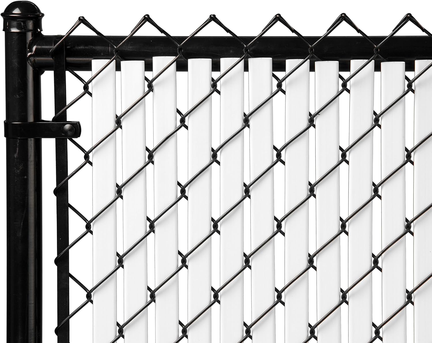 Proudly Made in The USA! - Tube Slat Double-Wall Bottom Locking Slat Depot Privacy Slat for 3', 4', 5', 6', 7' and 8' Chain Link Fence (7ft, White)