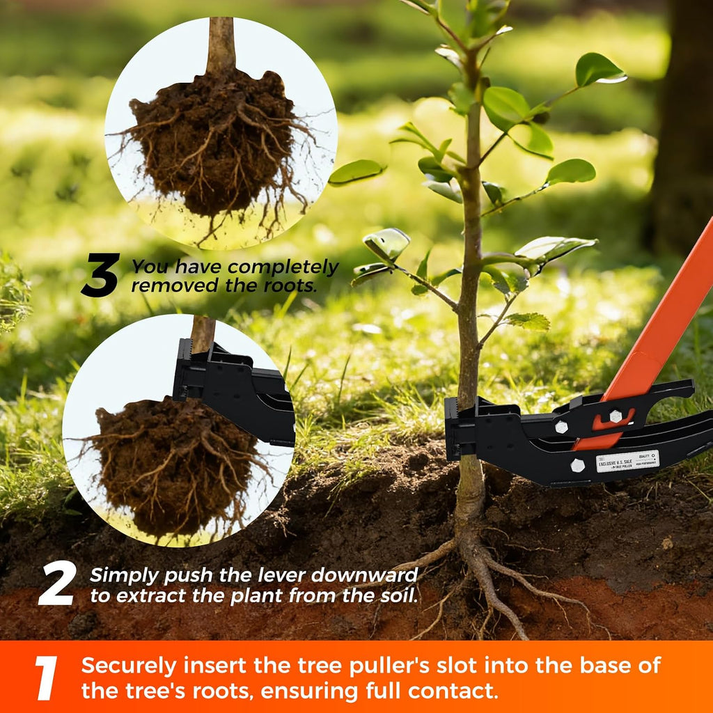 Heavy-Duty Sapling Puller Tool – High-Leverage Tree Puller for Roots 1/4'–2', Effort-Saving Manual Root Remover for Shrubs, Vines & Thorns, Eco-Friendly Weed Removal for Garden, Farm & Landscaping