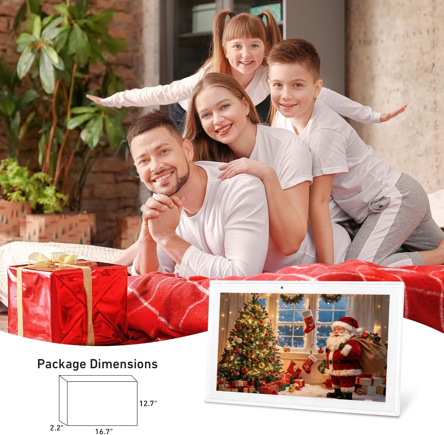Digital calendar, 15.6 Inch Wifi Digital Calendar Chore Chart, 1920 * 1080P Full HD Touch screen Display for Family Meal Planner,Schedules, Photos, and Family Organization (15.6 inch) (White 15.6 inch)