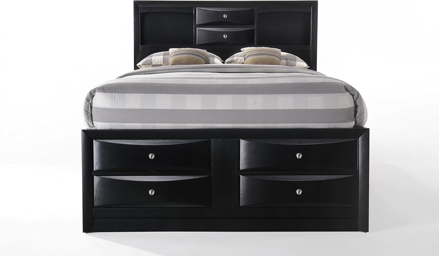 Acme Ireland Full Wood Platform Bed with Storage Drawer in Black