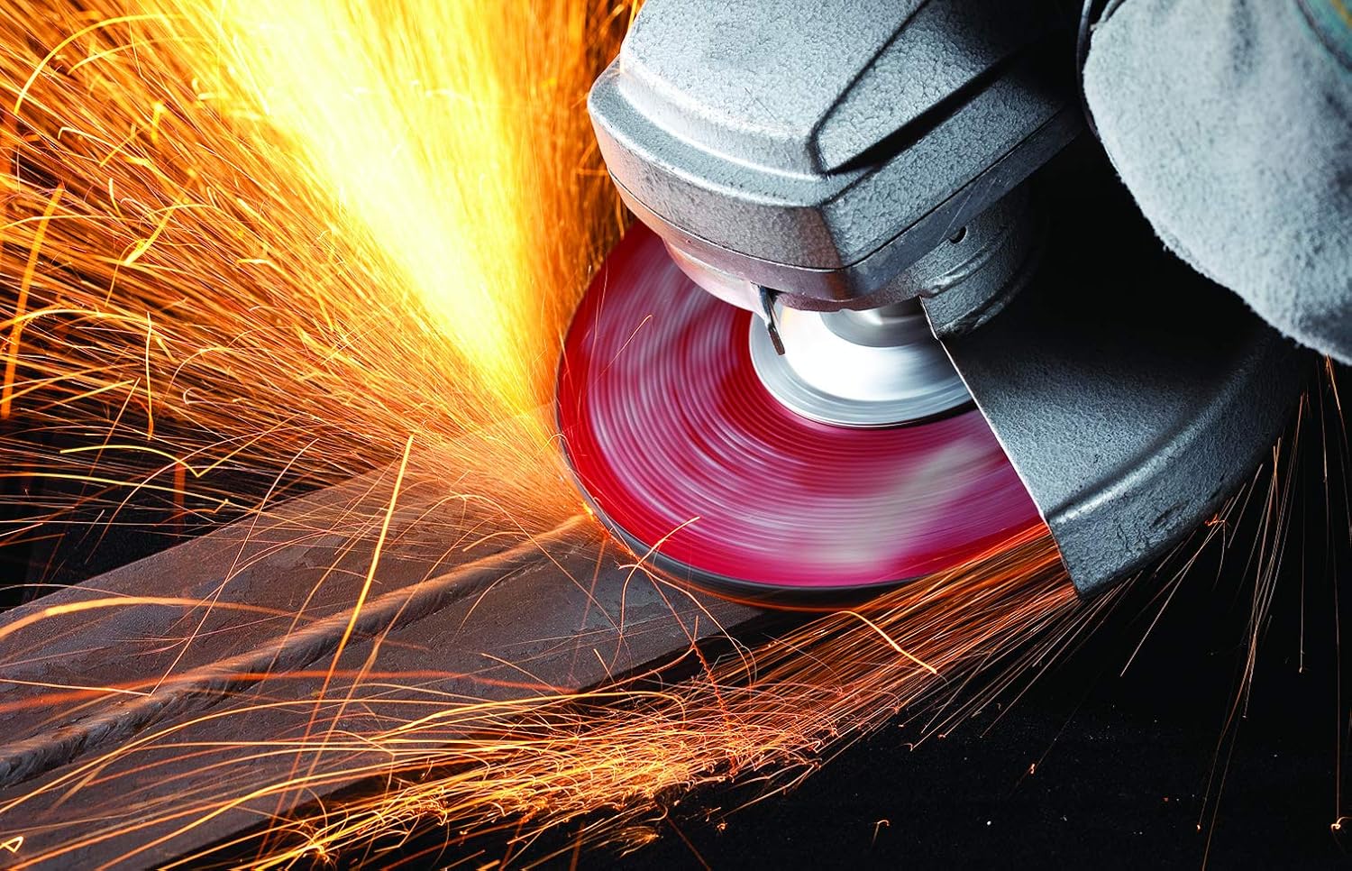 United Abrasives-SAIT 20013 A24R General Purpose/Long Life Grinding Wheel (Type 27/Depressed Center) 4' x 1/4' x 5/8' , 25-Pack