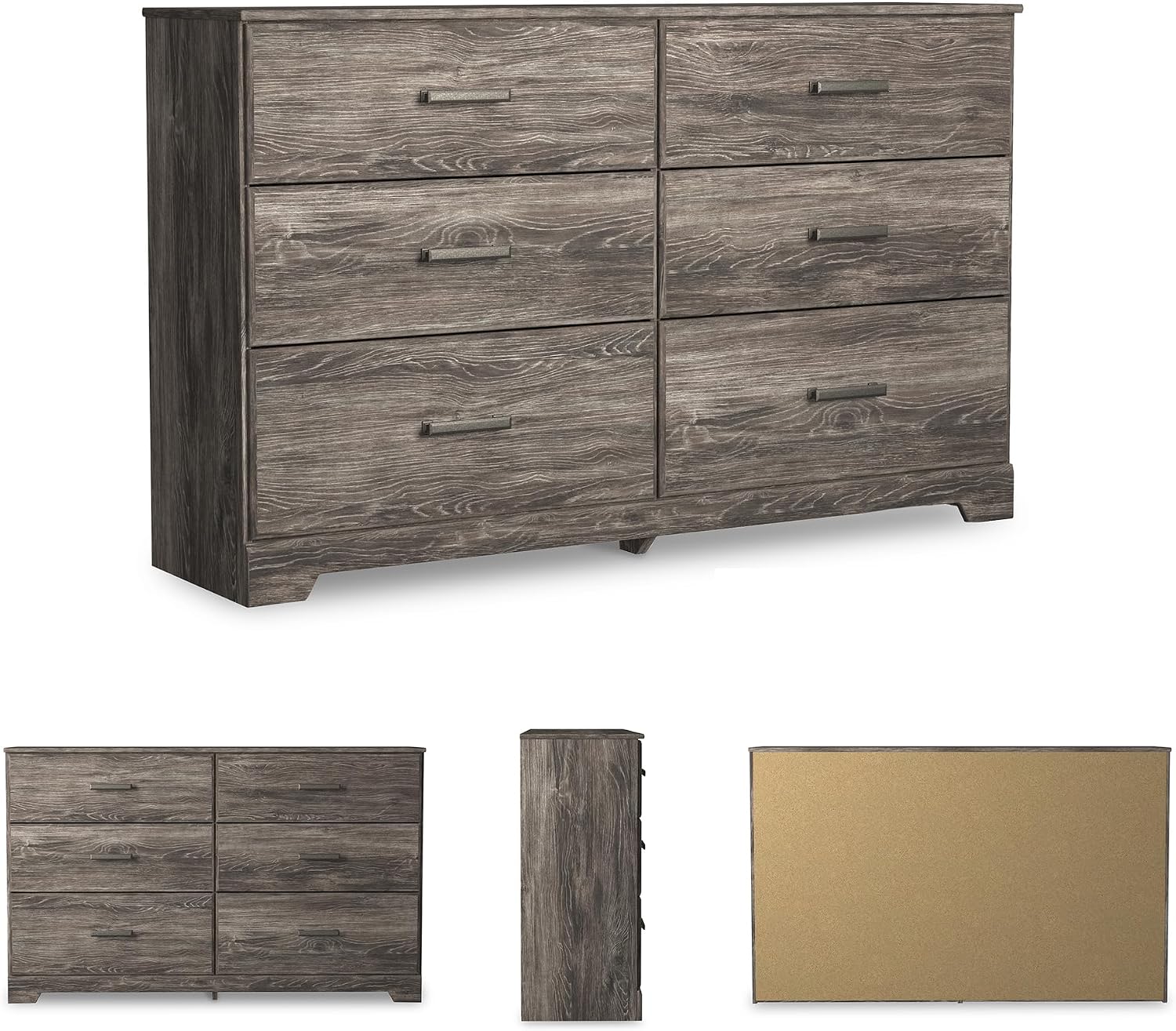 Signature Design by Ashley Ralinski 6 Drawer Dresser, Warm Gray