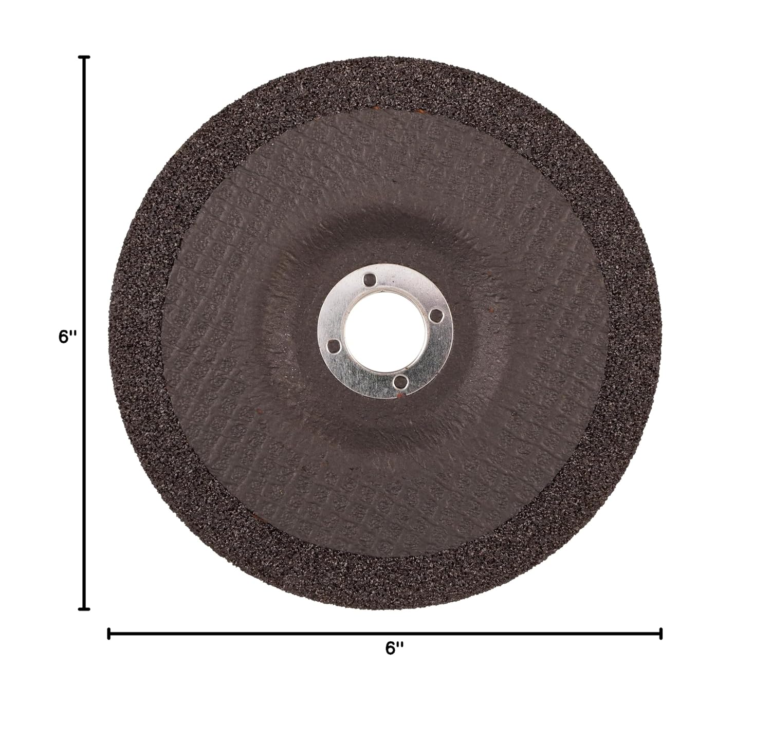 Weiler 58079 6' x 1/4' Tiger Zirc Type 27 Grinding Wheel, Z24T, 7/8' A.H (Pack of 10)