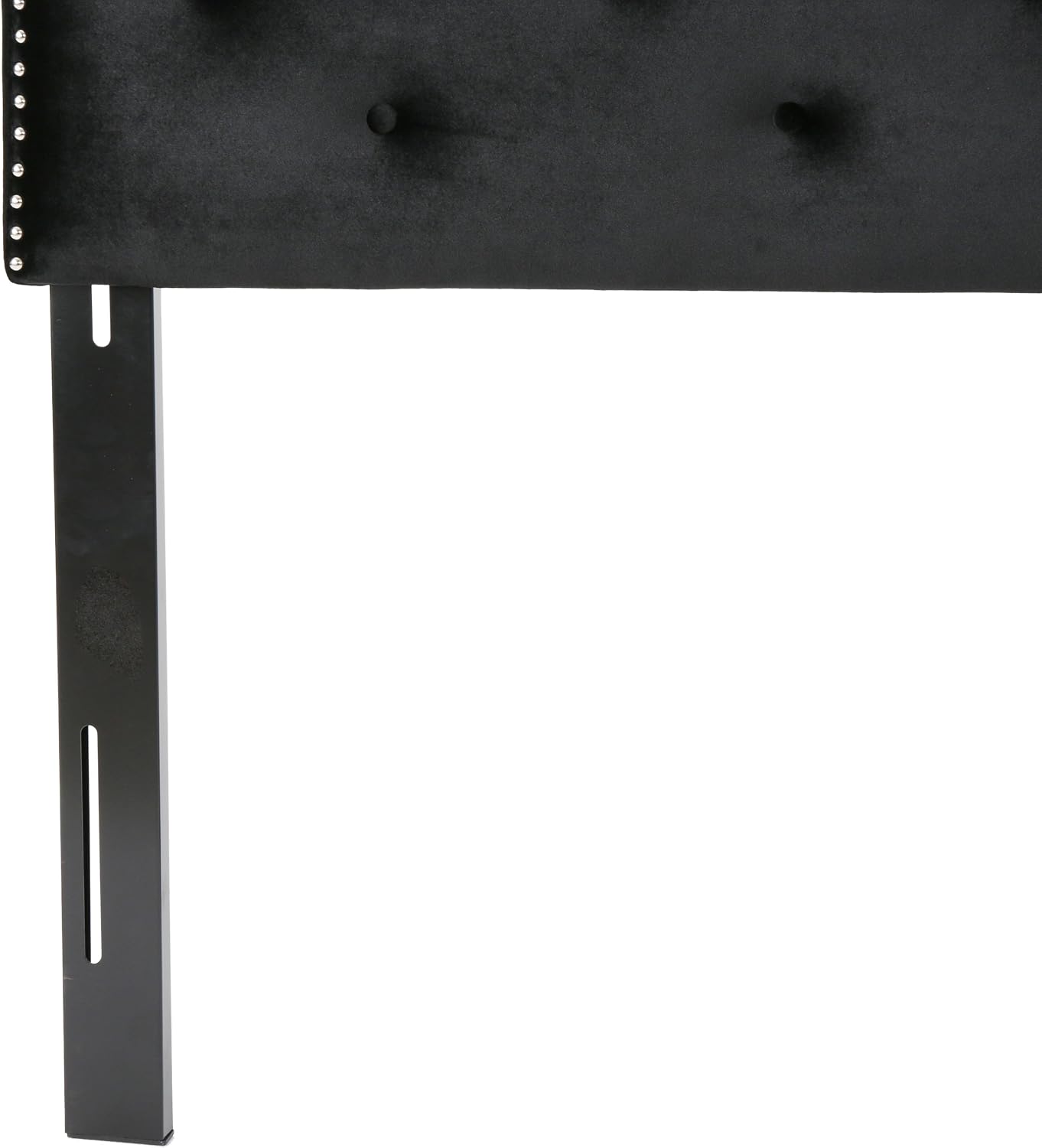Christopher Knight Home Silas Velvet Headboard, Queen / Full, Black / Black