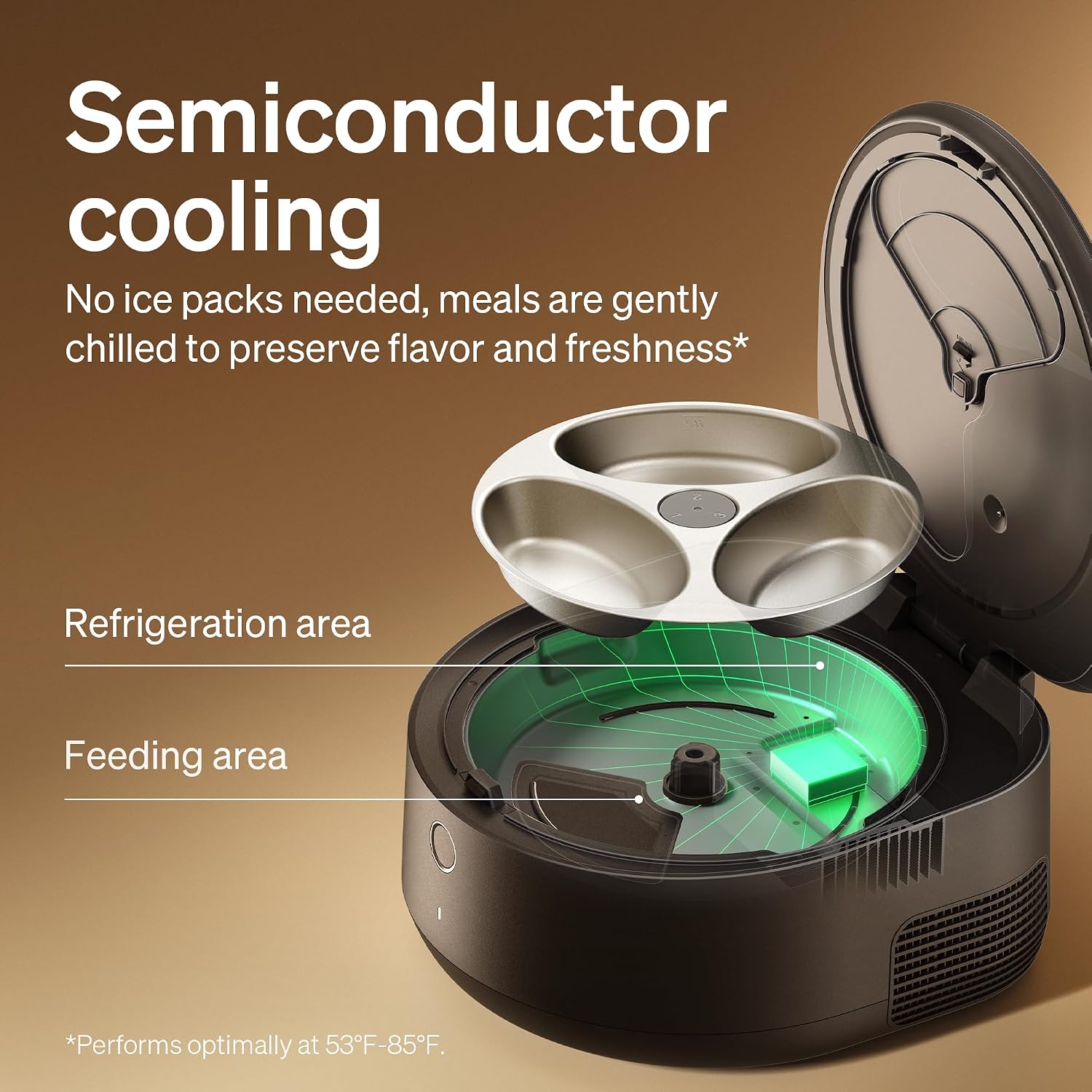 PETLIBRO Automatic Wet Food Cat Feeder 2026 New Version with Semiconductor Cooling, Refrigerated 3 Fresh Meals in 3 Days, App-Controlled Pet Food Dispenser, Stainless Steel Bowl, Easy to Clean