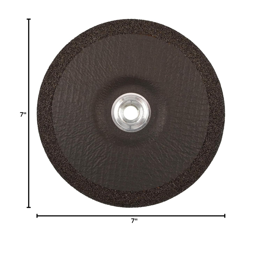 Weiler 58332 7 x 1/4 Tiger Ceramic Type 27 Grinding Wheel CER24R 5/8-11 Nut (Pack of 10)