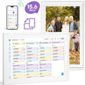 Fenbeli 15.6' Digital Calendar Wall Touch Screen, No Subscription Family Calendar with 6-App 2-Way Sync, Chore Chart Meal Planner Habit Tracker, Wi-Fi Schedule Display,Wall & Desk Mount