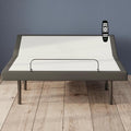 GhostBed Adjustable Bed Frame Base with Wireless Remote - Zero Gravity & Massage Settings, USB Ports, Relaxing Adjustable Bed Frame Queen