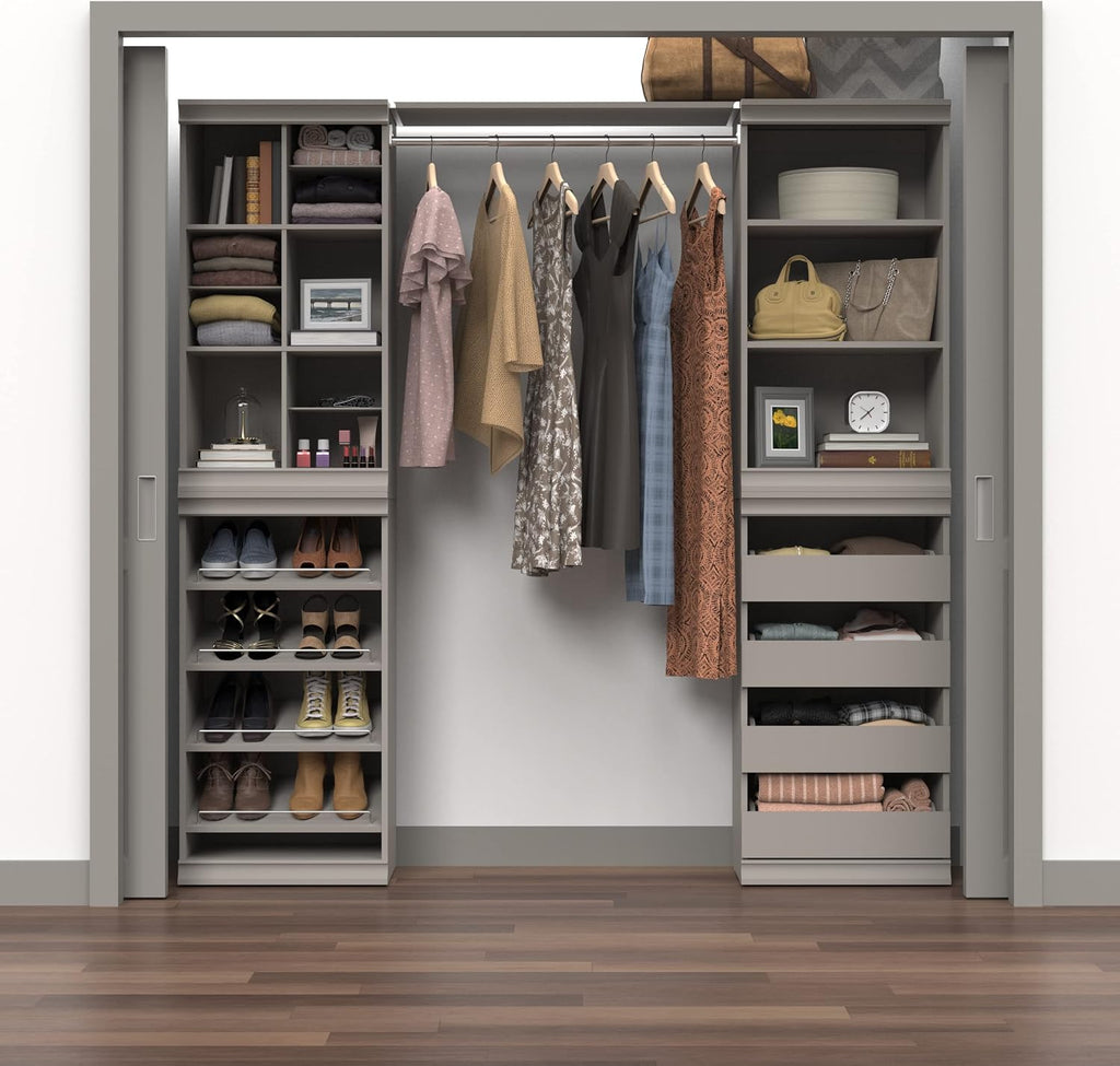 ClosetMaid 4598 Modular Storage Stackable Unit with 4 Drawers, Taupe