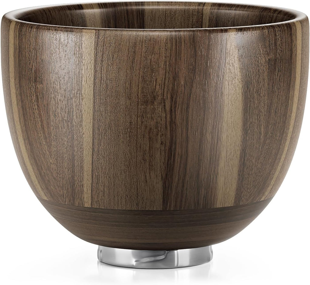 SpaceAid Wooden Bowl for Mixer - Kitchen Space Aid Acacia Wood Mixing Bowls Holder for Stand Mixer, Compatible with 4.5 & 5 QT Tilt-Head Models Kitchen, Light Wood