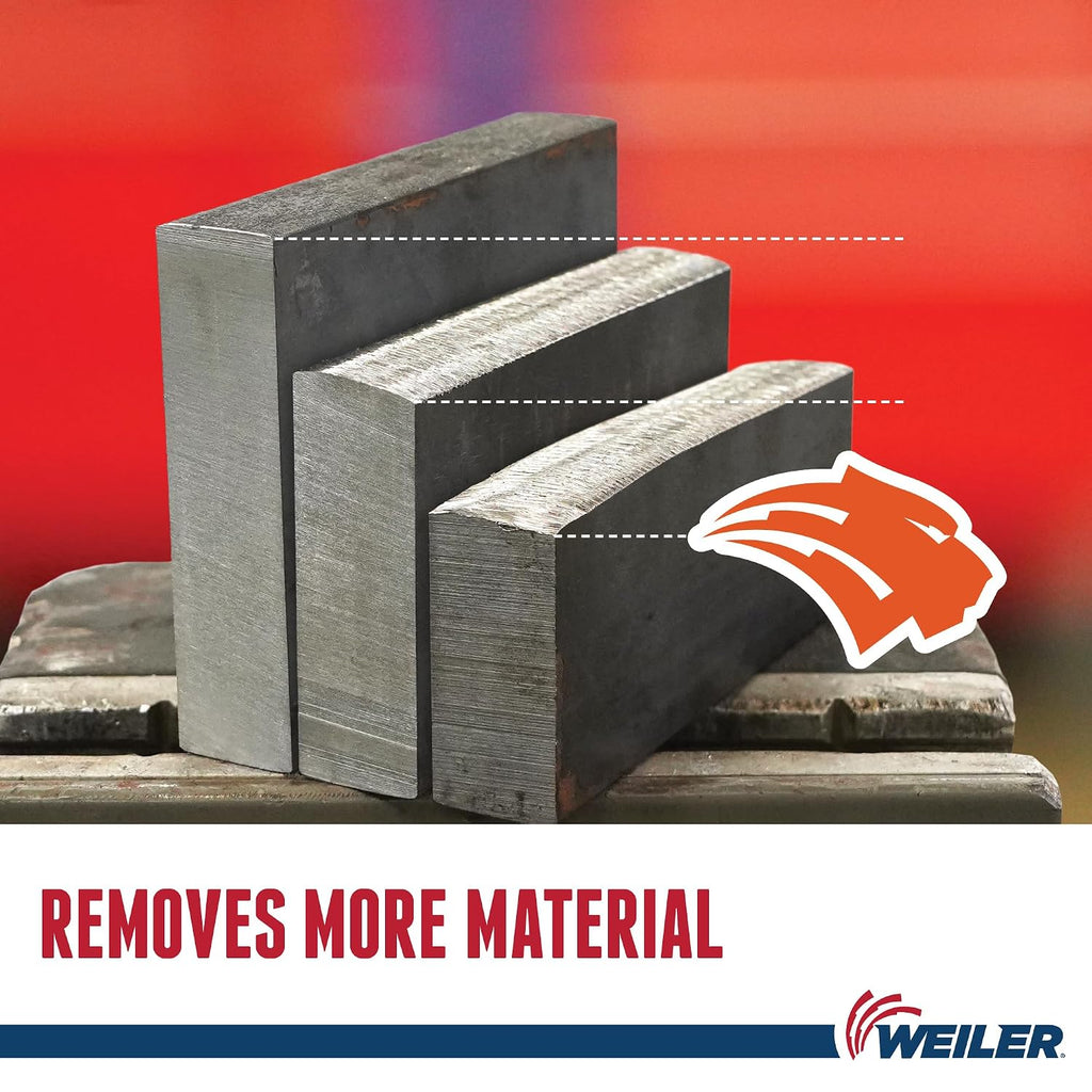 Weiler 58332 7 x 1/4 Tiger Ceramic Type 27 Grinding Wheel CER24R 5/8-11 Nut (Pack of 10)