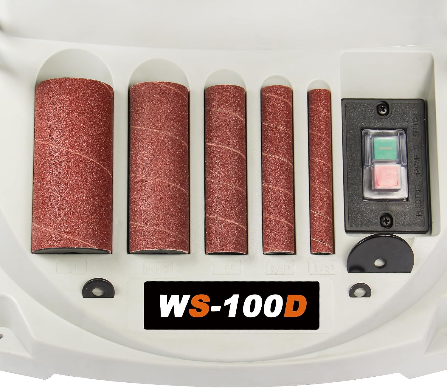 4 x 24 Belt & Oscillating Spindle Sander, KAKA INDUSTRIAL WS-100D | 5 sanding sleeves included
