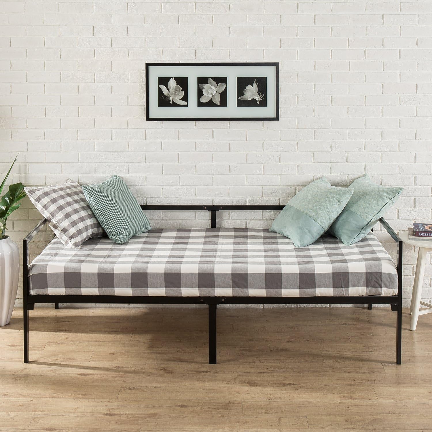 ZINUS Brandi Quick Lock Twin Day Bed frame with Steel Slat Support
