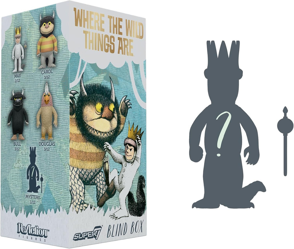 Super7 Where The Wild Things are Blind Box Flat - (12 Pack) 3.75' Where The Wild Things are Action Figures - Classic Children's Book Collectibles and Retro Toys