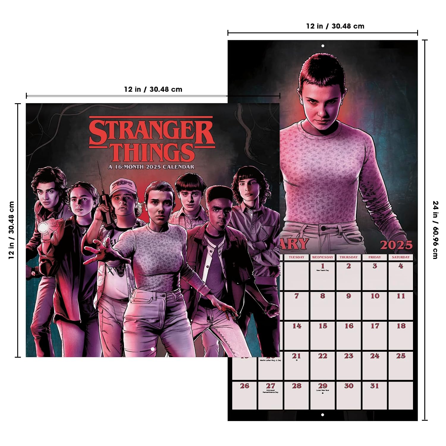 2025 Netflix Stranger Things Wall Calendar