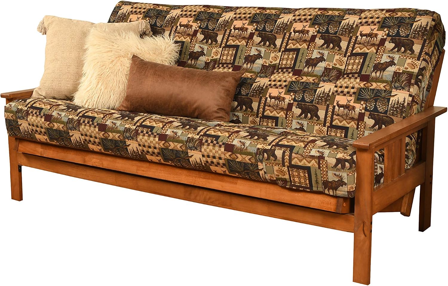 Kodiak Furniture Monterey Futon Set with Barbados Finish, Full, Peter's Cabin