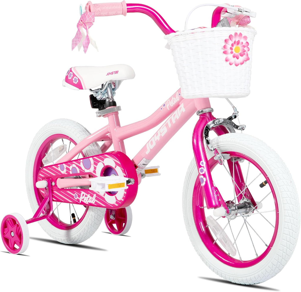 JOYSTAR Girls Bike for Toddlers and Kids Age 3-10 Years, 12 14 16 20 Inch Kids Bike with Training Wheels and Handbrakes, 20 Inch Bike with Kickstand, Multiple Colors