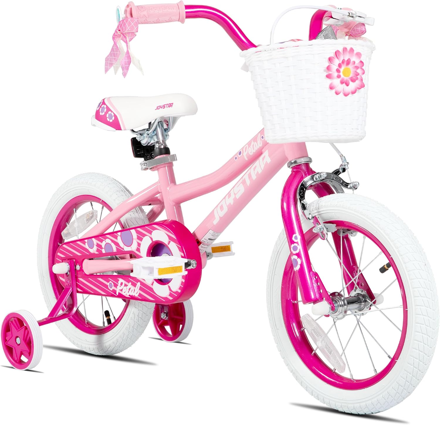 JOYSTAR Girls Bike for Toddlers and Kids Age 3-10 Years, 12 14 16 20 Inch Kids Bike with Training Wheels and Handbrakes, 20 Inch Bike with Kickstand, Multiple Colors