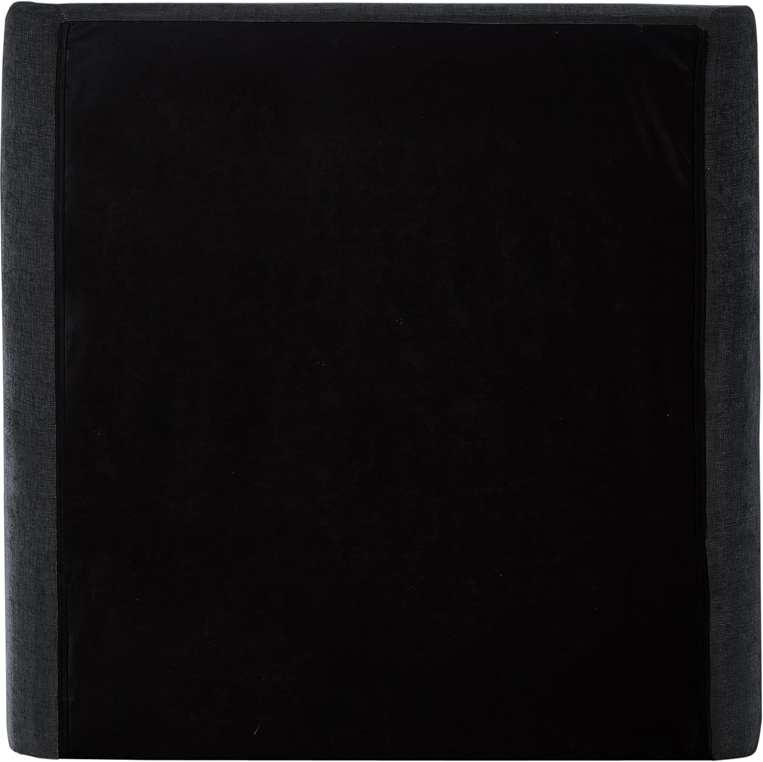 Meridian Furniture B1207Black-T Penny Collection Modern | Contemporary Twin Bed with Rich Black Chenille Fabric, Curved Headboard, 52' W x 82.5' D x 52' H, Black, Twin
