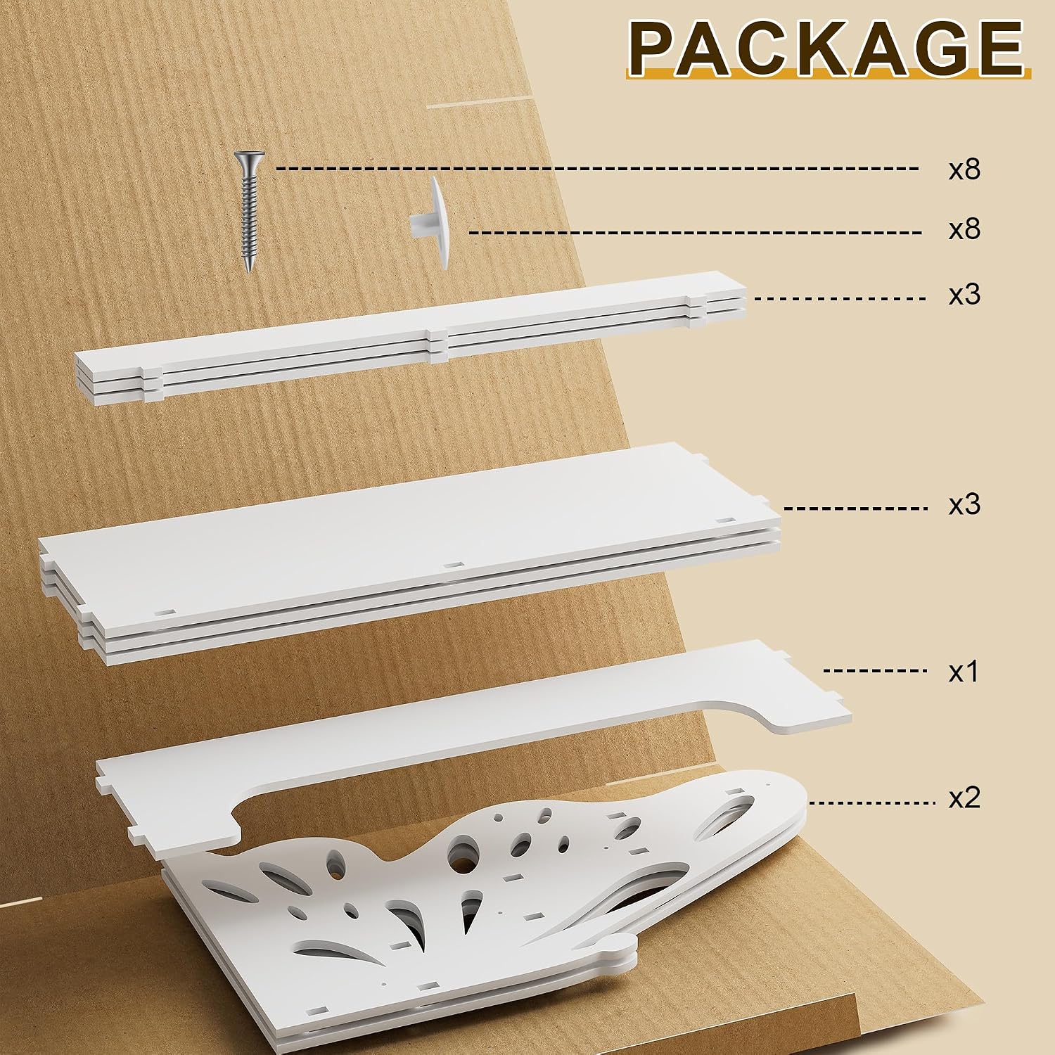 3 Tier Butterfly Kids Bookshelf - Nursery Bookshelf for Storage Organizer, Free Standing Baby Bookcase for Kids Rooms, Children Bookcase for Playing Room, Bedroom, Nursery, Classroom, White.