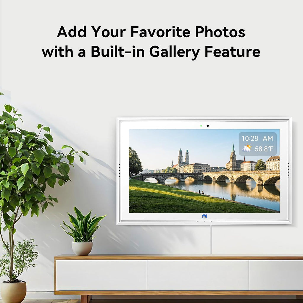 Missfly 15.6 Inch Smart Digital Wall Calendar with Touch Screen, One-Touch Video Call & AI Voice Control, Syncs with Google & Apple Calendar, Easy Operation Daily Planner, Practical Gift for Elderly Seniors & Parents