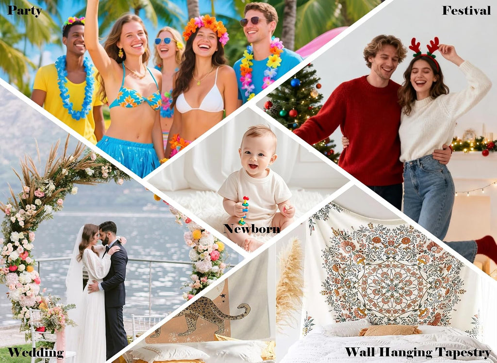 20x10ft Fabric Magical Hot Air Balloon Sea of Clouds Backdrop Dreamy Adventure Photography Background for Travel Themed Party Decor Home Wall Hanging Tapestry Photo Props