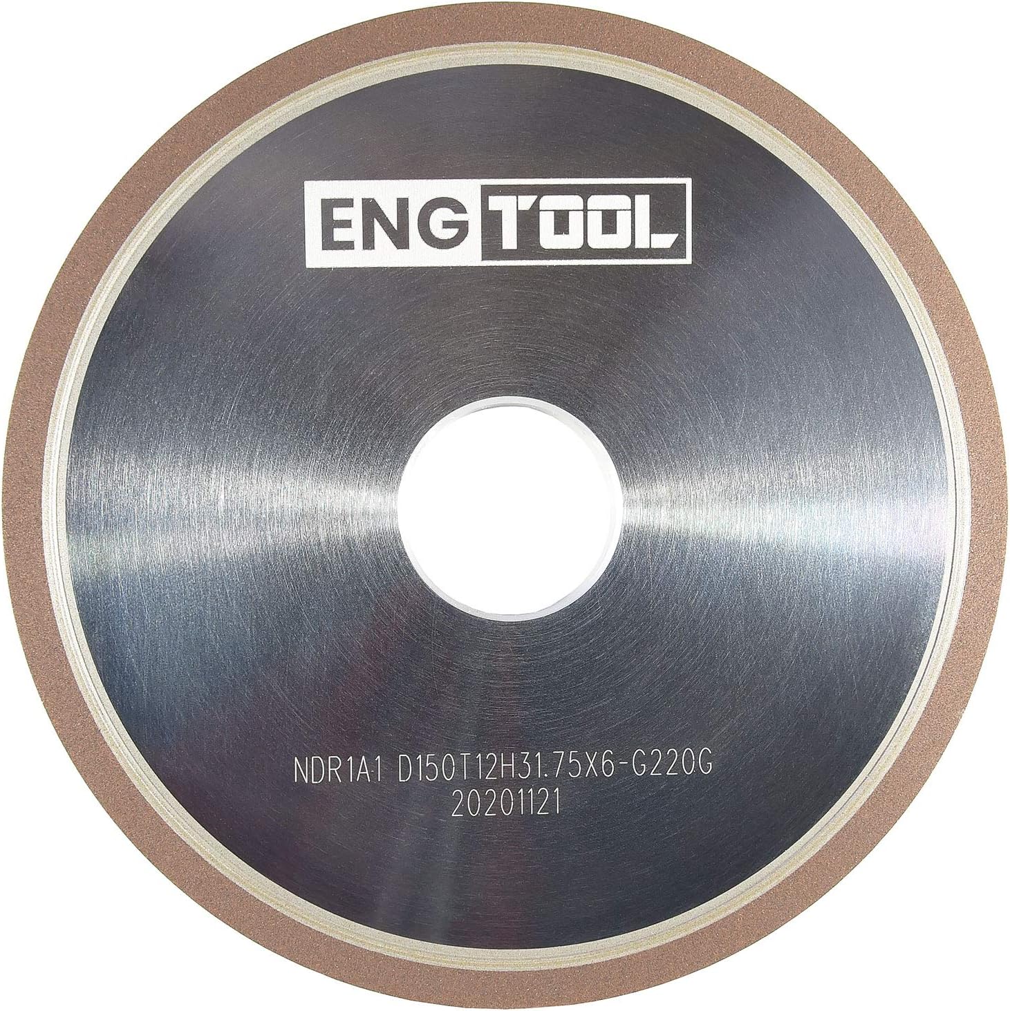 MaxTool 6' 1A1 Plain Diamond Wheel; Bore 1.25' Width 1/2' Grit220 Resin Bond Abrasive/CNC Machine Wheels for grinding or re-sharpening carbide tools