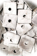 New Pack of (10) Galvanized 1/2 x 3 Square Plate Washers 1/4 Thick HDG Hot Dip Galvanized Multi-Purpose Comprehensive Hardware Fastener Assortment Kit MoPNEM02073