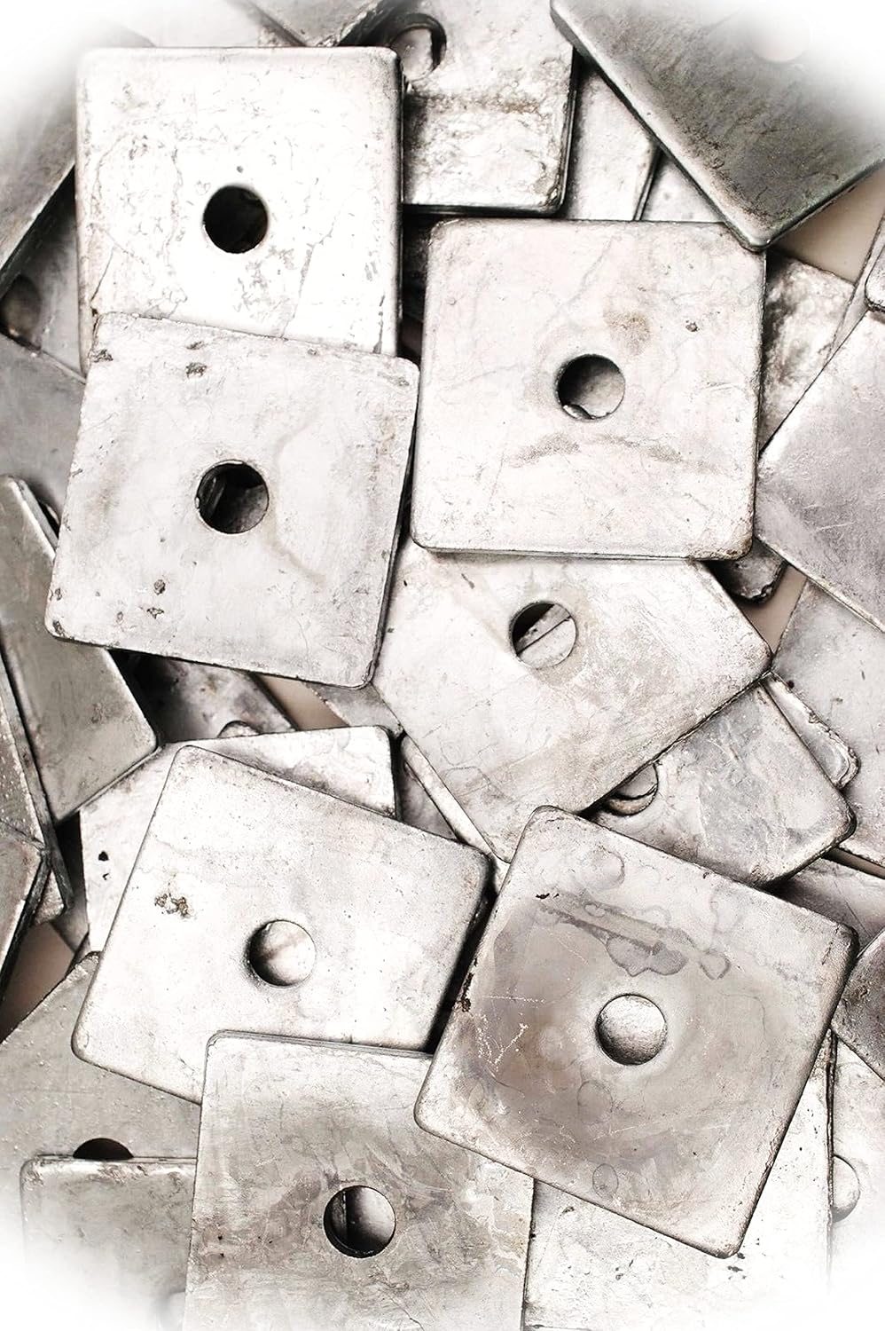 New Pack of (10) Galvanized 1/2 x 3 Square Plate Washers 1/4 Thick HDG Hot Dip Galvanized Multi-Purpose Comprehensive Hardware Fastener Assortment Kit MoPNEM02073