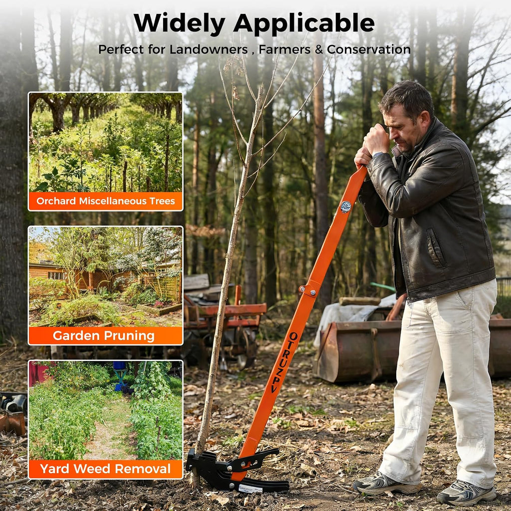 Heavy-Duty Sapling Puller Tool – High-Leverage Tree Puller for Roots 1/4'–2', Effort-Saving Manual Root Remover for Shrubs, Vines & Thorns, Eco-Friendly Weed Removal for Garden, Farm & Landscaping