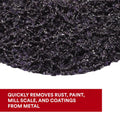 3M Scotch-Brite Clean and Strip XT Pro Disc, XO-DC, SiC Extra Coarse, T27, 4-1/2 in x 5/8'-11, Silicon Carbide Cuts Aggressively and Leaves a Fine Finish, Resists Loading, Purple (Pack of 10)