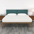 Jaxx Panelist Modern Padded Headboard- Set of 2 Wall Mounted Panels (Each 22.5' x 30')- Queen Double Tall, Vegan Leather, Genesis Green