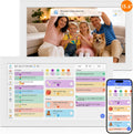 Digital Calendar, 15.6-inch Smart Family Calendar with Touch Screen, No Subscription, Family Wall Planner & Chore Chart, Interactive HD Display for Family Schedules, Meal Planning, Photo Display, Desktop & Wall Mount