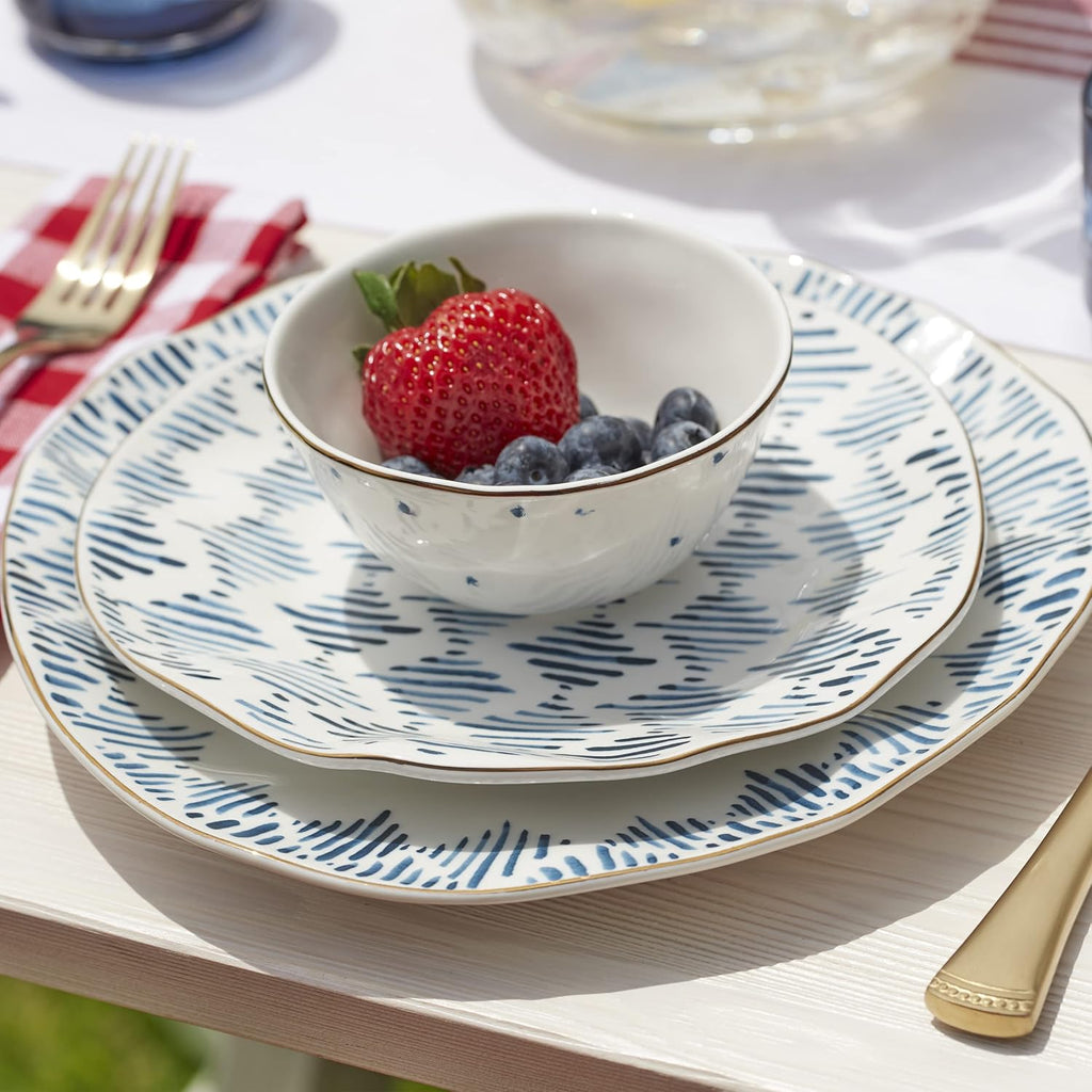 Lenox Blue Bay 12-Piece Dessert Set, 10.30 LB
