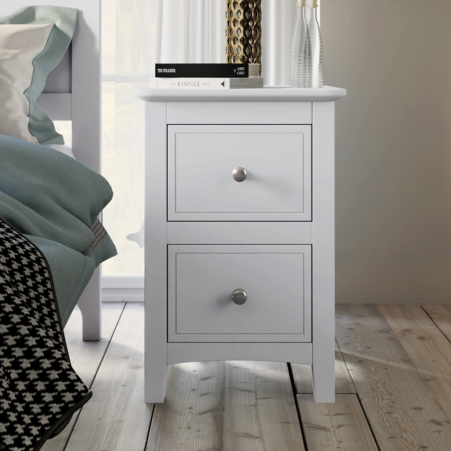 White Solid Wood 3 Pcs Full Bedroom Sets (Old SKU:BS315100AAK) BU425
