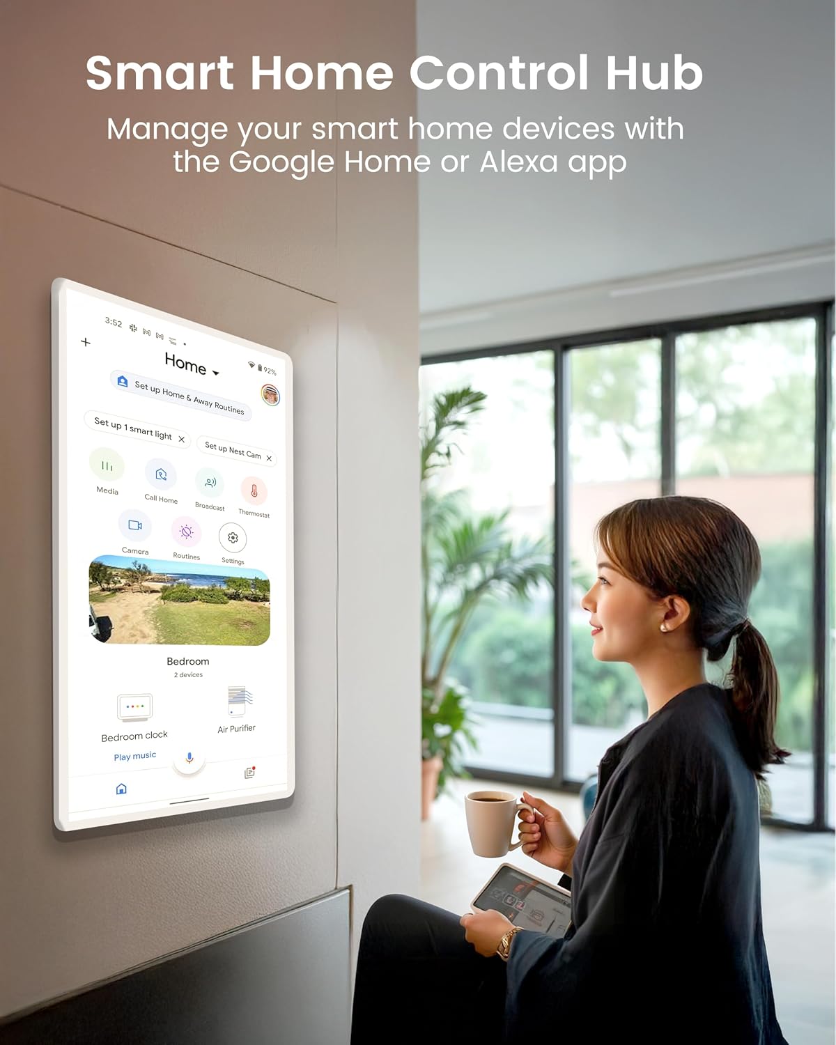 Digital Calendar Wall Touch Screen, Digital Wall Calendar, (24 Inch Smart Digital Calendar Family Schedules, Meal Planning, Business Chore Chart)