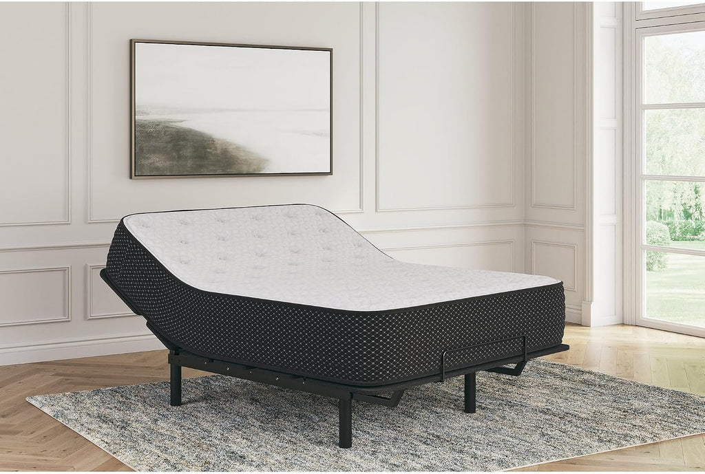 Signature Design by Ashley Plush 12 Inch Hybrid Mattress with Gel Memory Foam and Edge Support for Cool Sleep and Pressure Relief, Twin, Fiberglass-Free, Bed In A Box