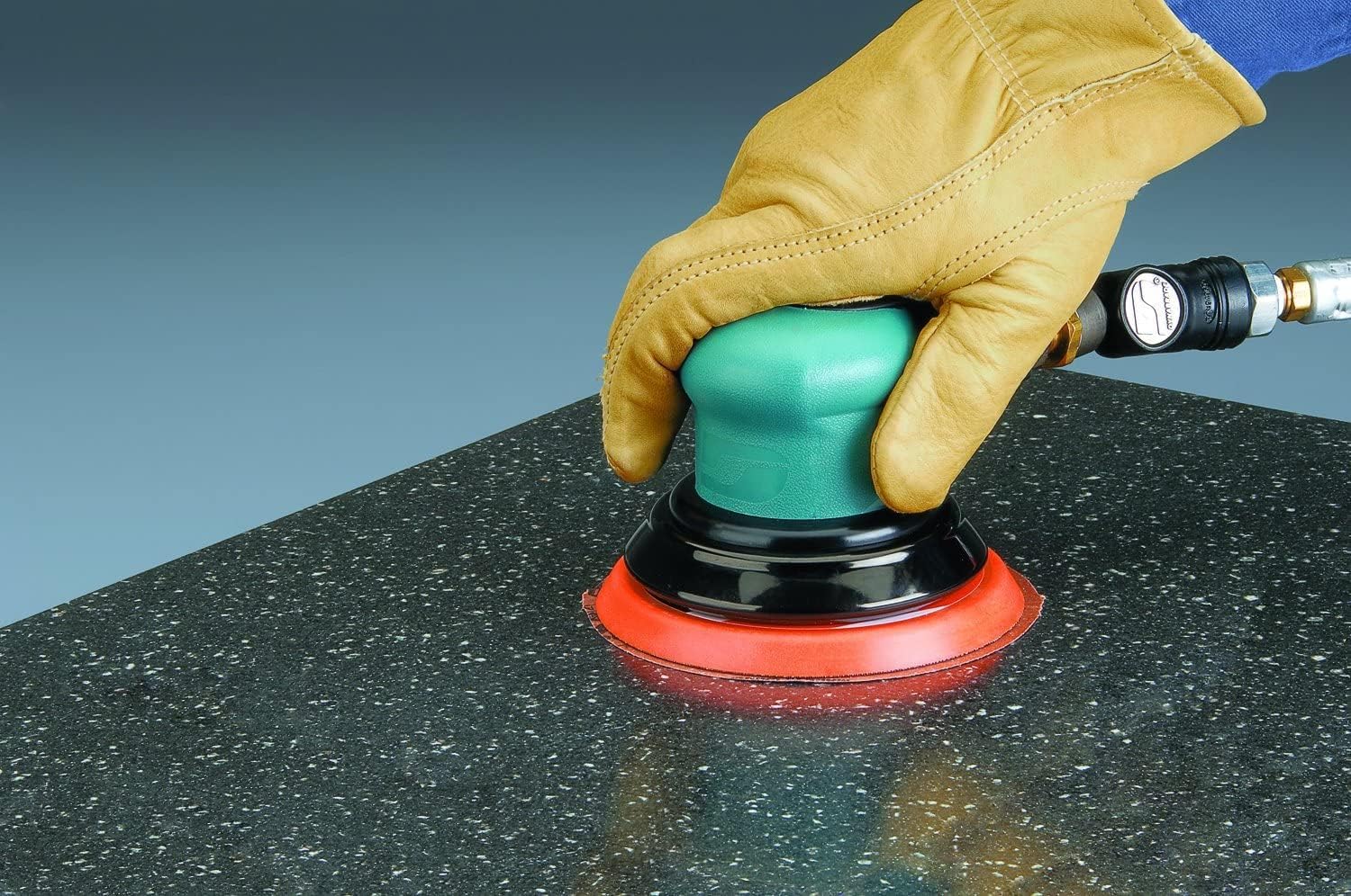 Dynabrade (59020) Dynorbital-Spirit 5' (127 mm) Diameter Random Orbital Sander, Non-Vacuum | 3/16' (5 mm) Diameter Orbit | 12000 RPM Pneumatic Motor