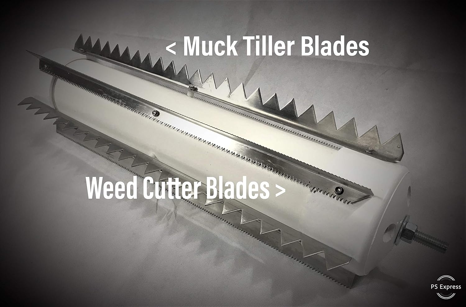 Weeds Muck Silt Gone! Lake Weed Removal Tool. Long Reach 20ft Handle System with Stainless Steel Blades.