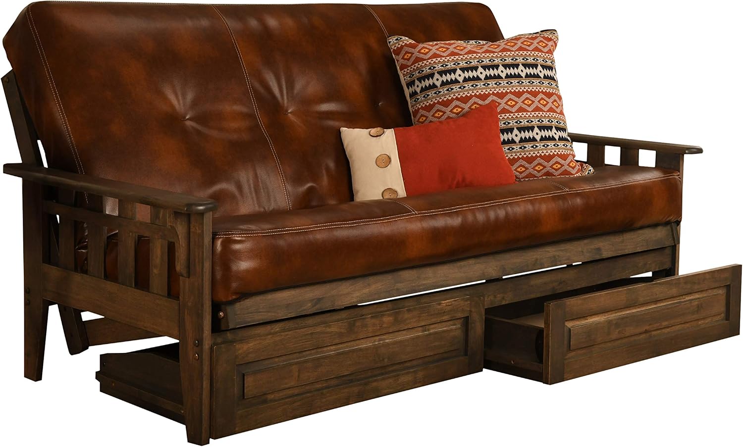 Kodiak Furniture Tucson Full Size Futon Set, Oregon Trail Saddle