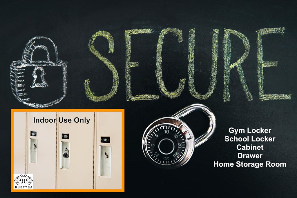 Combination Locker Lock, 60 Pack, Digital Combination Padlock for Toolbox, School and Gym Locker, Employee and Case, Black