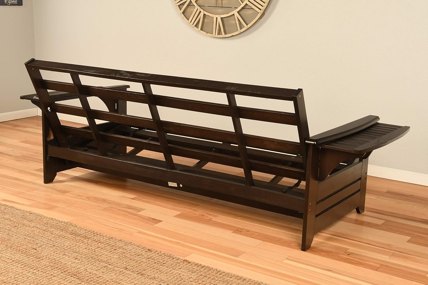 Kodiak Furniture Phoenix Futon in Black Finish, Full, Fairbanks Evergreen