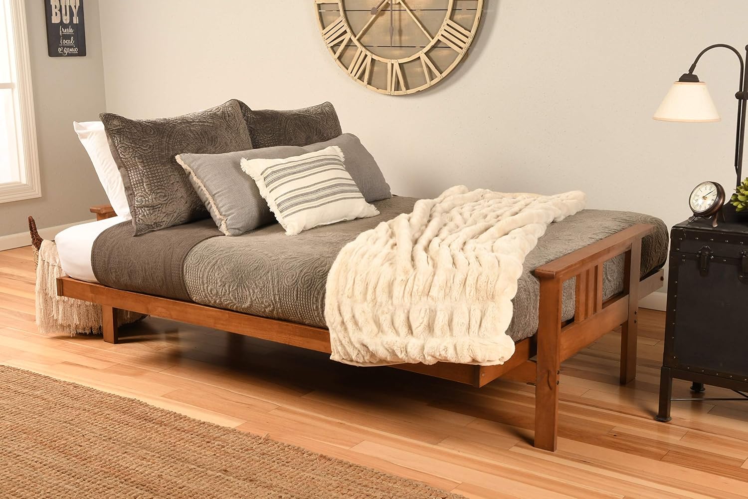 Kodiak Furniture Monterey Futon Set with Barbados Finish, Full, Peter's Cabin
