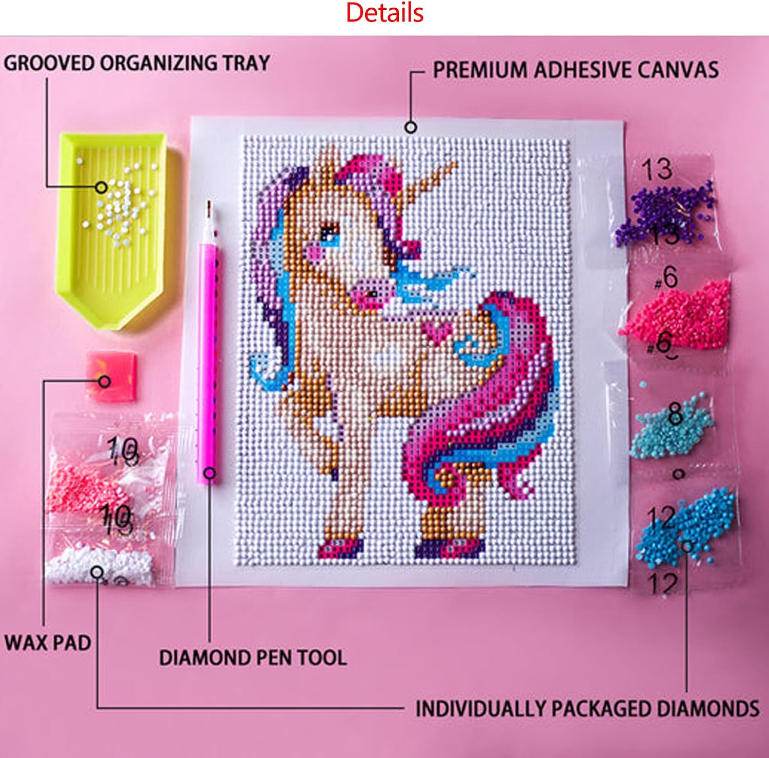 hadefa Custom Diamond-Painting Kit Custom Your Own Picture Rhinestone Painting, Paint with Diamonds (43.3x43.3inch/110x110cm)
